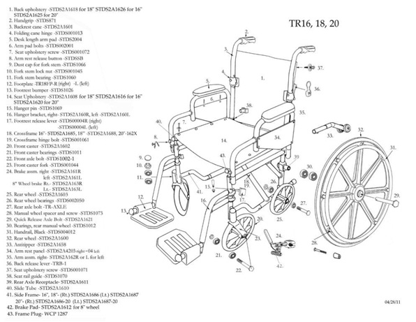 Drive Medical Poly-Fly Lightweight High Strength Transport Chair